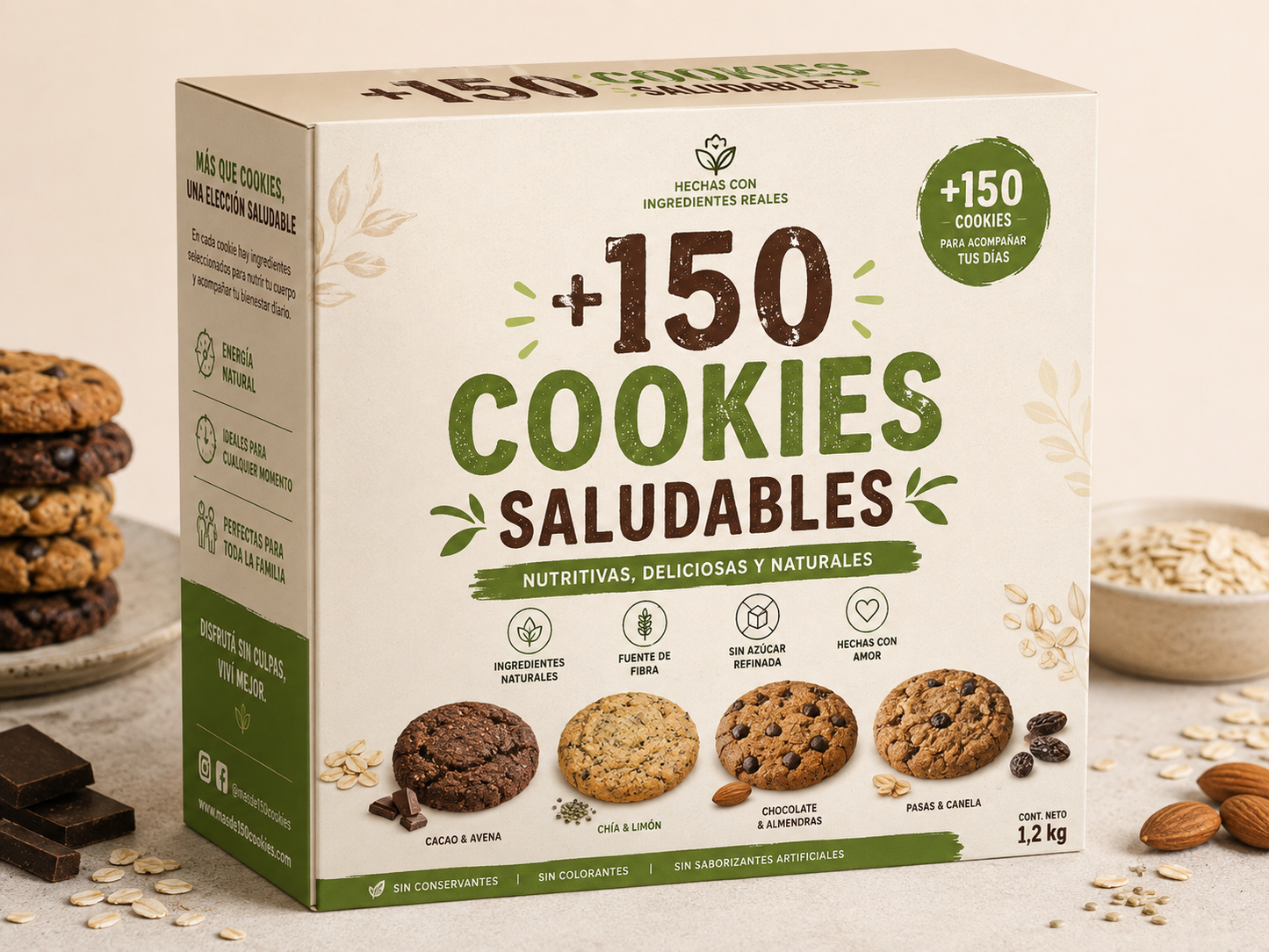 +150 Cookies Saludables