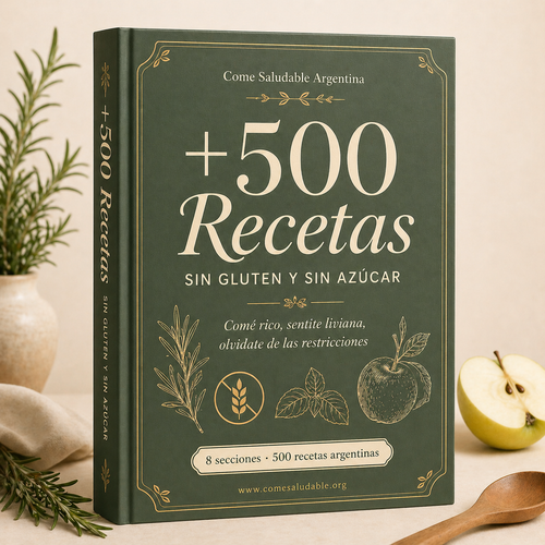 +500 Recetas Sin Gluten y Sin Azúcar